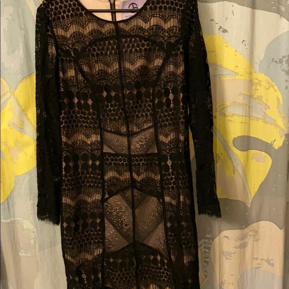 Sz 14 Lace Overlay Dress